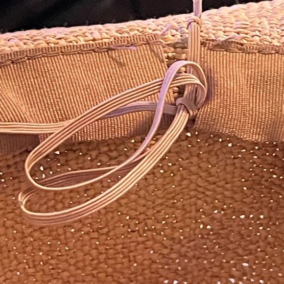 Floppy Hat Embroidered Band / Leather Tie / Tassels / UPF50 - Picture 7 of 7